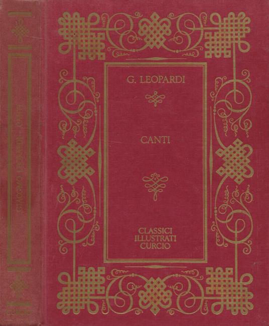 Canti - Giacomo Leopardi - copertina