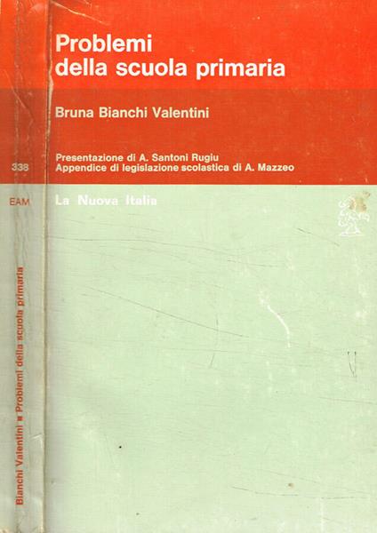 Problemi della scuola primaria - Bruna Bianchi Valentini - copertina