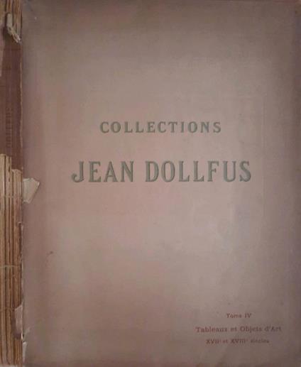Collection de feu M. Jean Dollfus - copertina
