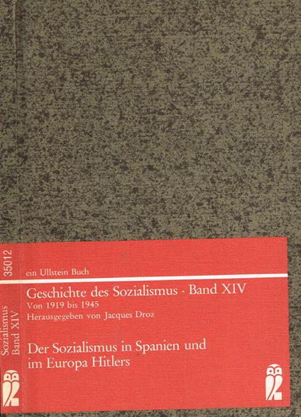 Der sozialismus in spanien und im Europa Hitlers - copertina