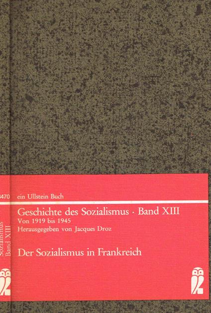 Der sozialismus in Frankreich - Georges Lefranc - copertina