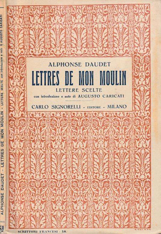 Lettres de mon moulin - Alphonse Daudet - copertina