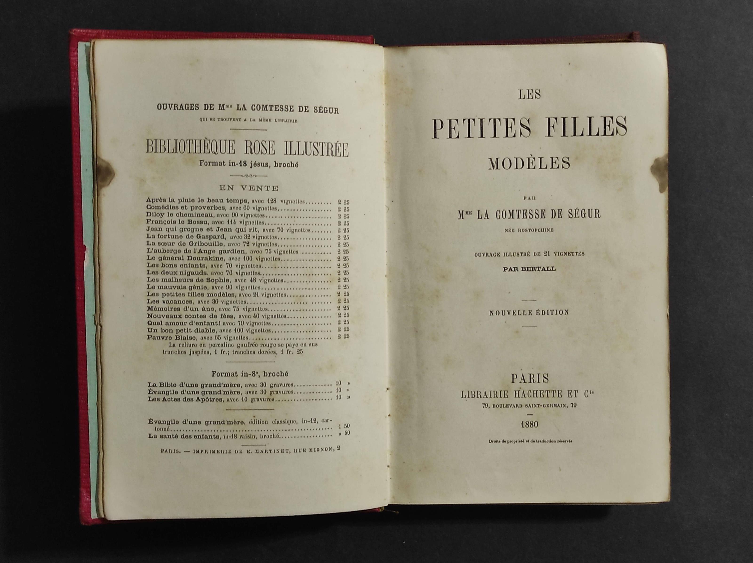 Les Petites Filles Modeles - Ed. Hachette