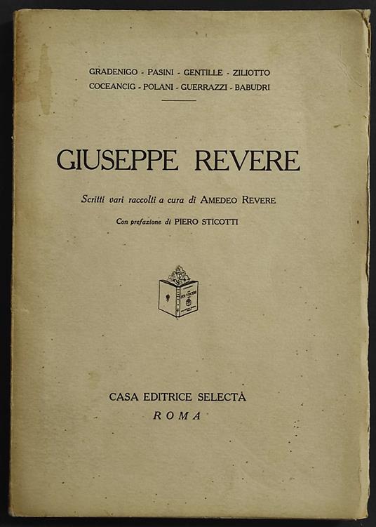Giuseppe Revere - A. Revere - Ed. Selecta - copertina