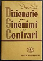 Dizionario dei Sinonimi e dei Contrari - D. Cinti - Ed. Sormani