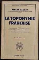 La Toponymie Francaise - A. Dauzat - Ed. Payot