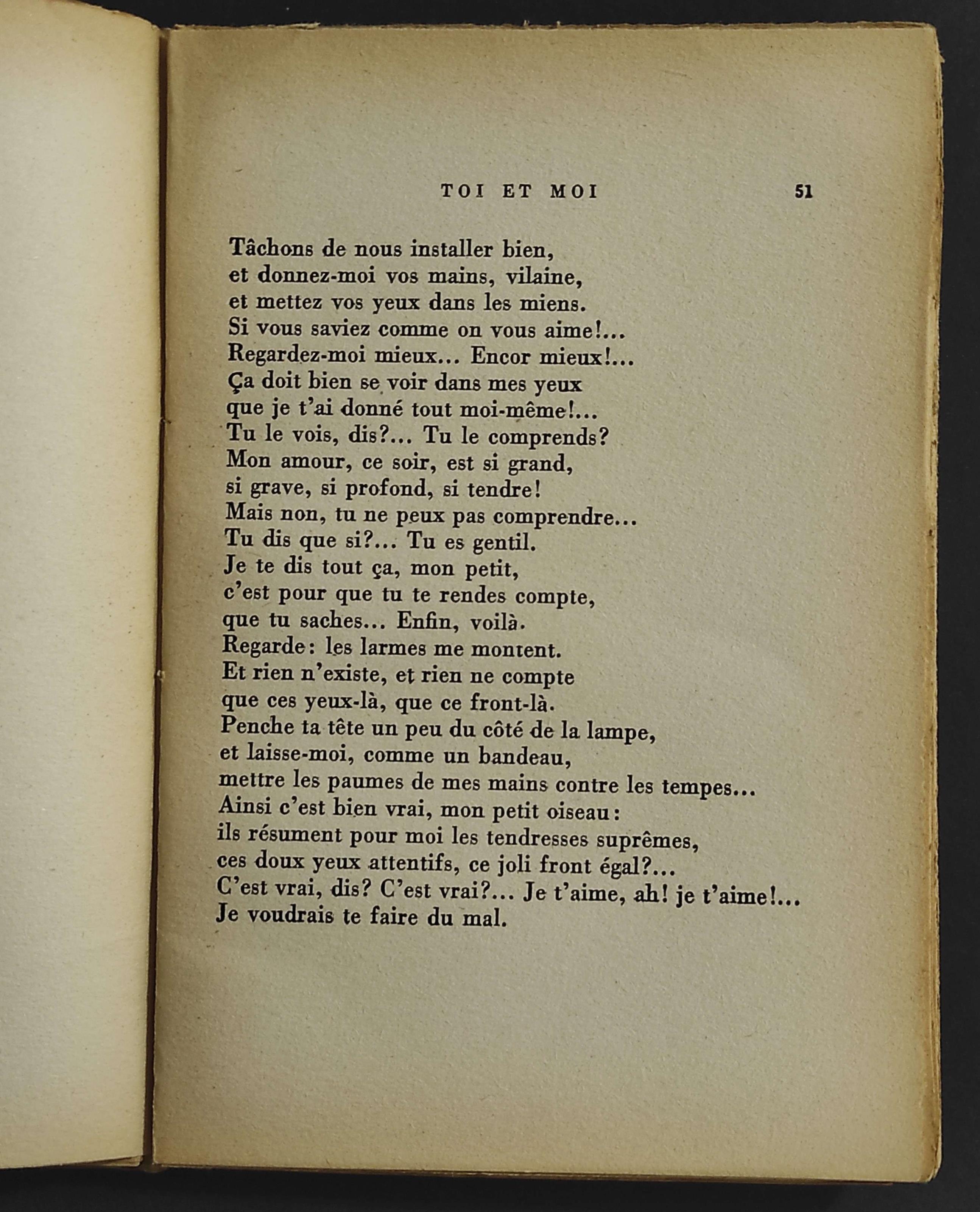 Toi et Moi - P. Geraldy - Ed. Lib. Stock