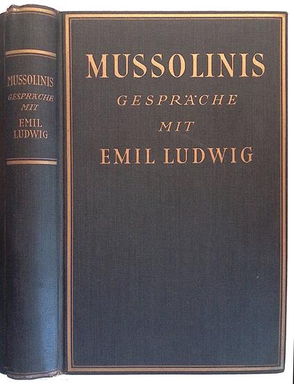 Mussolinis. Gesprache mit Emil Ludwig - copertina