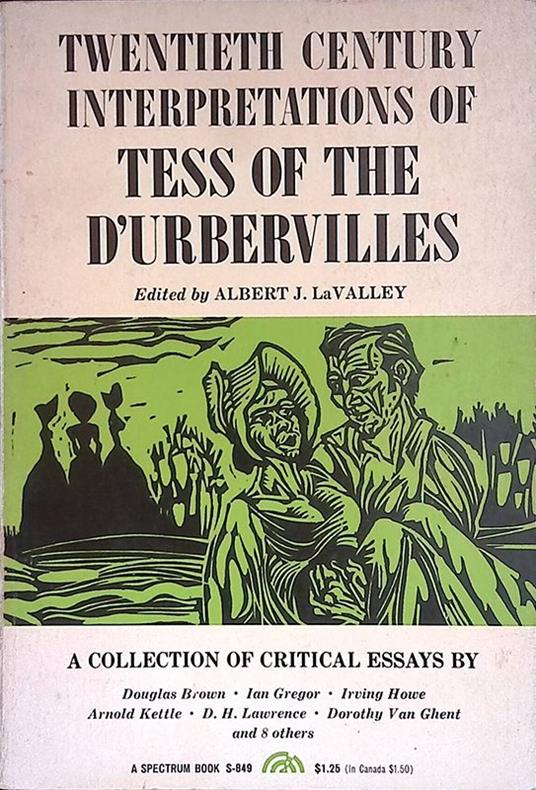 Twentieth Century Interpretations of Tess of the D'Urbervilles. A collection of Critical Essays - copertina