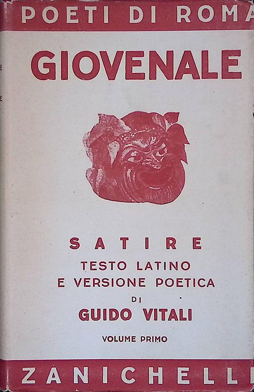 Le Satire. Vol. 1 - Decimo Giunio Giovenale - copertina