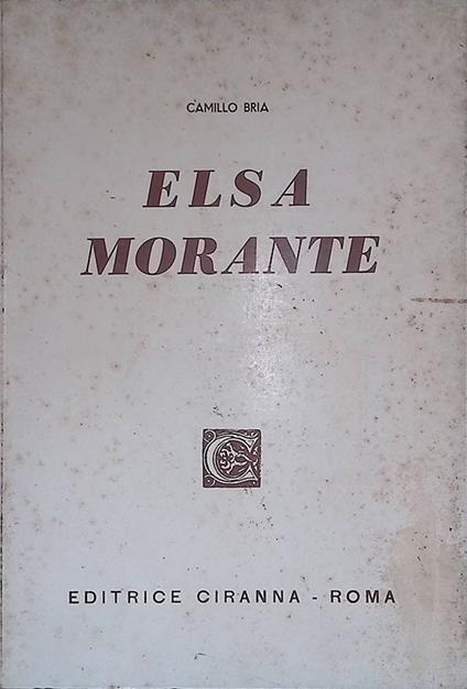 Elsa Morante - copertina