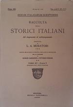 Rerum Italicarum Scriptores. Raccolta degli storici italiani dal Cinquecento al Millecinquecento. 1918, Tomo XV, parte V, Fasc. 162