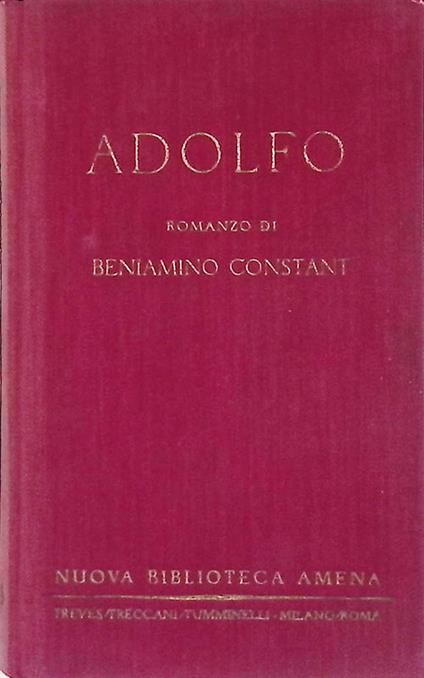 Adolfo - Benjamin Constant - copertina