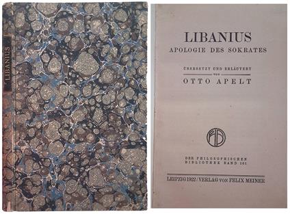 Libanius. Apologie des Sokrates - copertina