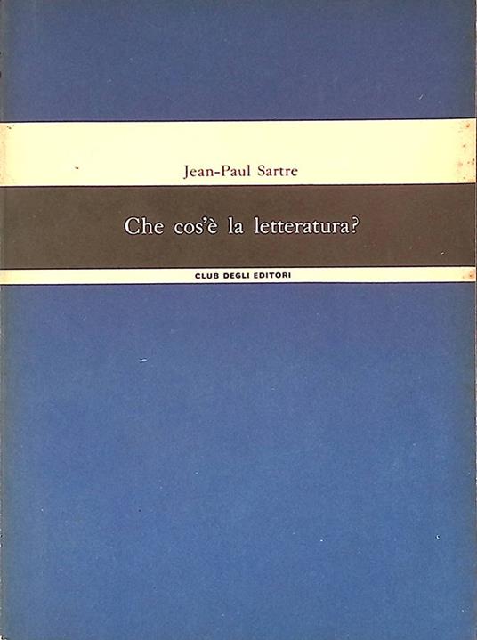 Che cos'è la letteratura? - Jean-Paul Sartre - copertina