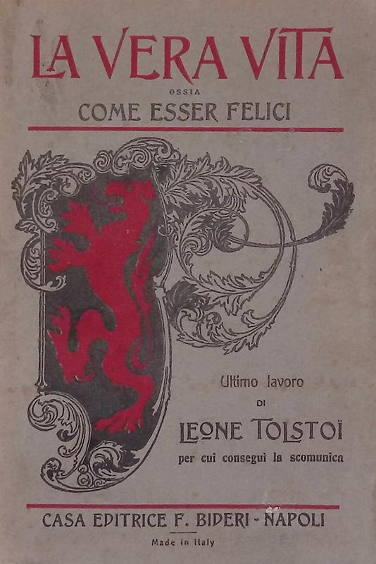 La vera vita ossia come essere felici - copertina