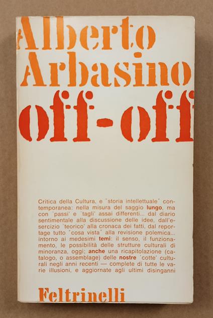 Off-off - Alberto Arbasino - copertina