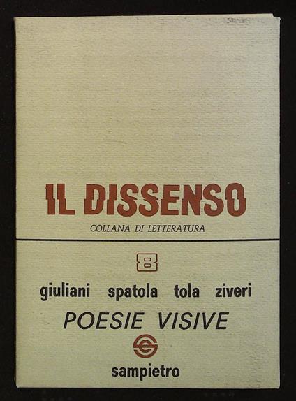 Poesie visive. Coll. il Dissenso - copertina