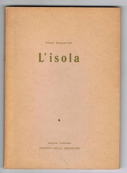 L'isola - Giani Stuparich - copertina