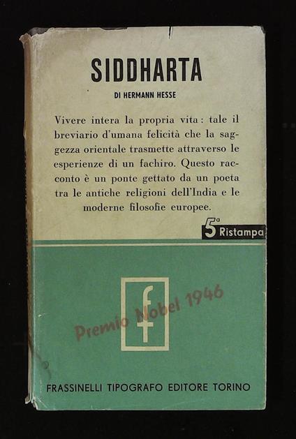 Siddharta - Hermann Hesse - copertina