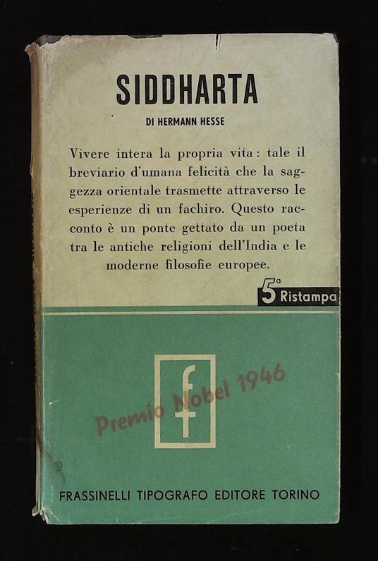 Siddharta - Hermann Hesse - copertina