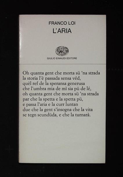 L'aria - Franco Loi - copertina