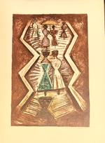 LE LITOGRAFIE DI CAMPIGLI. SCALINATA. Litografia a colori