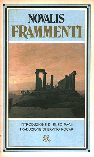 Frammenti - Novalis - copertina