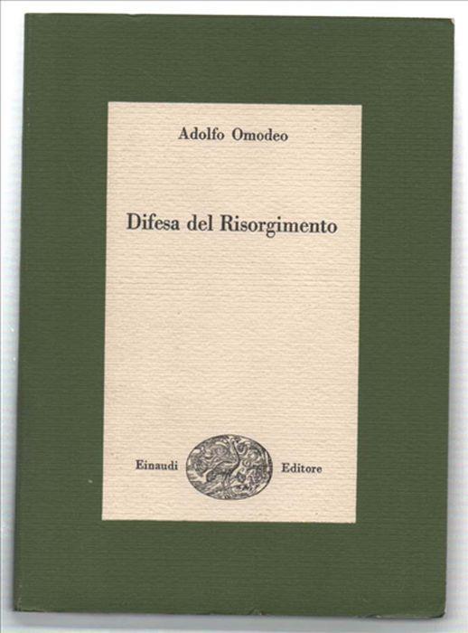 Difesa Del Risorgimento - Adolfo Omodeo - copertina