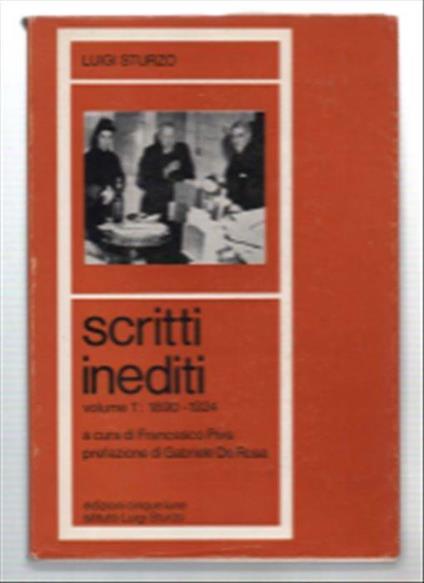 Scritti Inediti. Tre Volumi - Luigi Sturzo - copertina