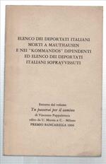 Elenco Dei Deportati Italiani Morti A Mauthausen E Nei 