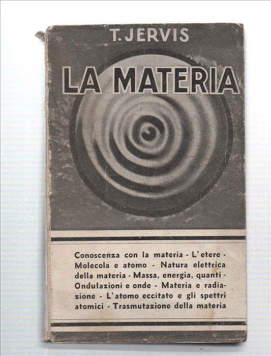 La Materia - Tommaso Jervis - copertina