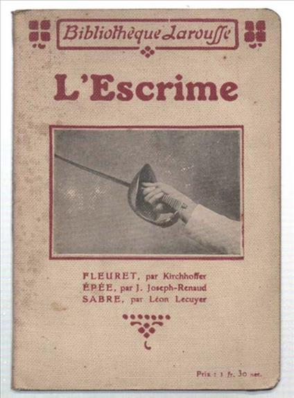 L' escrime. Fleuret, Épée, Sabre - copertina
