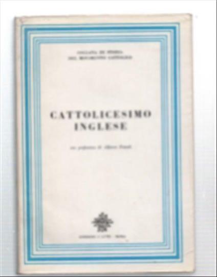 Cattolicesimo Inglese - copertina