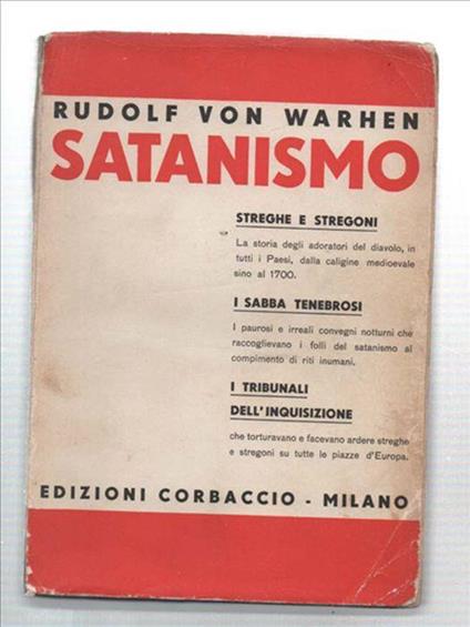 Satanismo - copertina