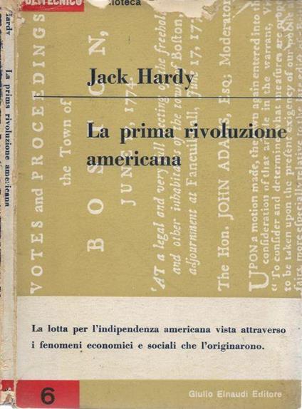 La prima rivoluzione americana - Jack Hardy - copertina