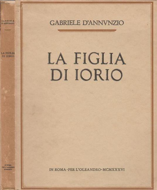 La figlia di Iorio - Gabriele D'Annunzio - copertina