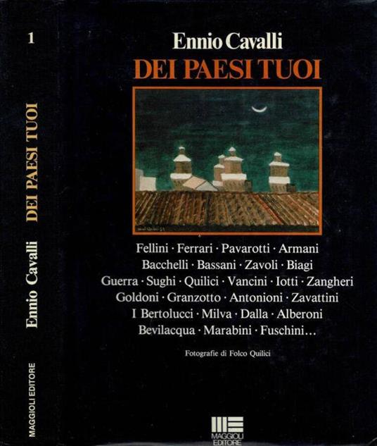 Dei paesi tuoi - Ennio Cavalli - copertina