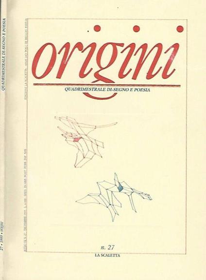 Origini, n. 27, dicembre, anno IX, 1995 - copertina