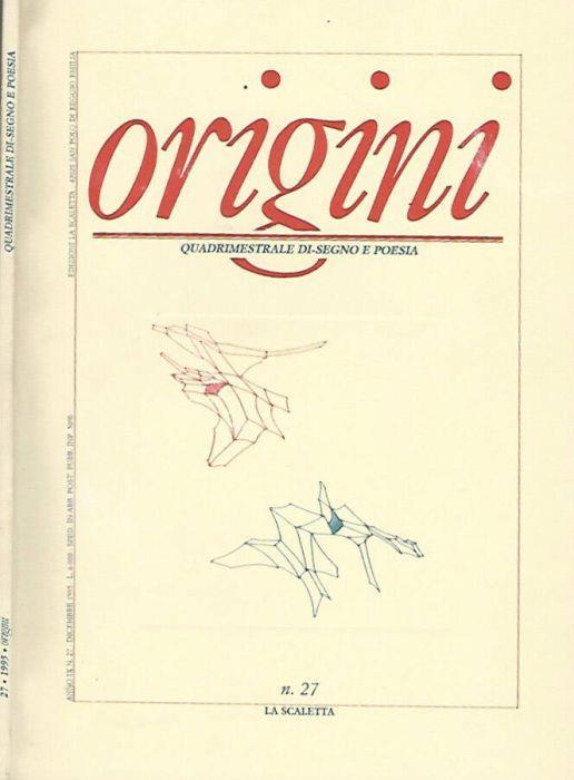 Origini, n. 27, dicembre, anno IX, 1995 - copertina