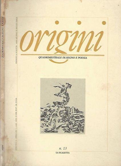 Origini, n. 13, aprile, anno VI, 1991 - copertina