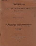 Transactions of the American philosophical society new series Vol. XXXV part II 1946