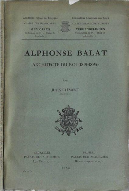 Alphonse Balat - copertina