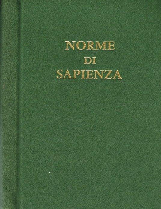 Norme di sapienza - copertina