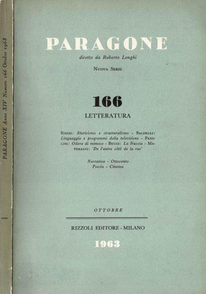 Paragone 1963. N. 166 - copertina