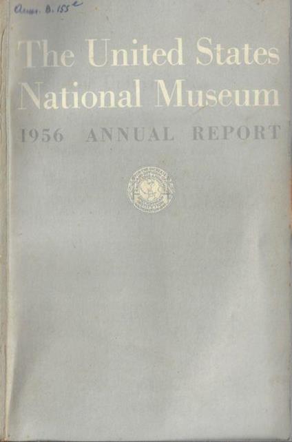 The United States National Museum 1956 annual report - copertina