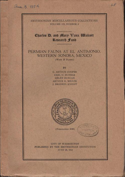Permian fauna at El Antimonio, Western Sonora, Mexico - copertina