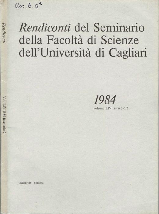 Rendiconti del Seminario della Facoltà di Scienze dell'Università di Cagliari - copertina