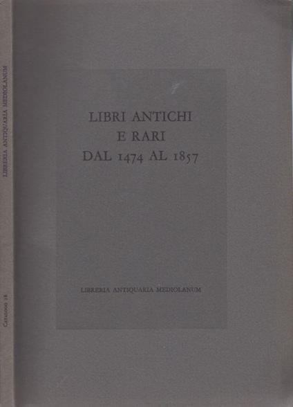 Libri antichi e rari - copertina