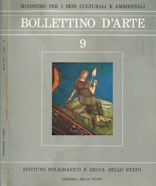 Bollettino d'arte. N.9, gennaio/marzo 1981 - copertina